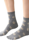 Dámske vzorované ponožky 099 MELANŽOVĚ ŠEDÁ 35-37