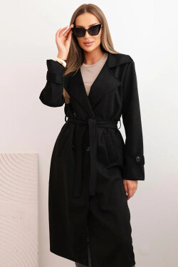 Dámsky kabát 4595 Black - K-Fashion UNI černá