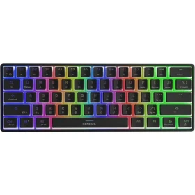 Genesis Thor 660 G2 RGB Gateron Brown US čierna / herná bezdrôtová klávesnica / USB / Bluetooth (NKG-2196)