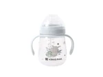 KikkaBoo Hrnček so silikónovým náustkom 240ml 6m+ Savanna Blue (31302030063KB)