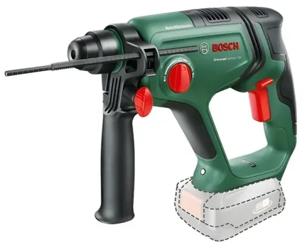 Bosch UniversalHammer 18V BareTool zeleno-černá / Aku vrtací kladivo / 18V / SDS-plus / bez baterie a nabíječky (06039D6000)