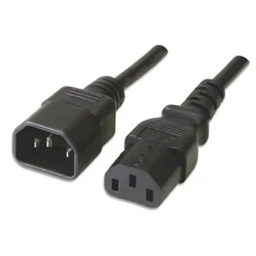 Manhattan napájací kábel C13 - C14 čierna / Napájací kábel / 3 m / 250 V / 10 A (301312)