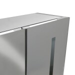 Mereo Kúpeľňová galérka 60 cm, zrkadlová skrinka, strieborná CN190