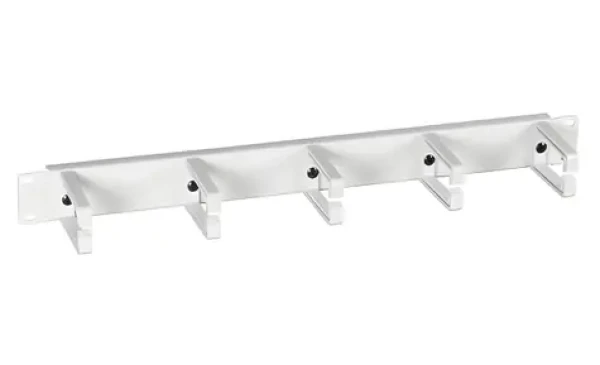 EFB 19" sivý / Vyväzovací panel / 1U / 5x plastová úchytka (699992)