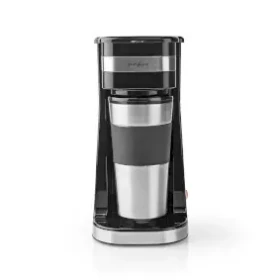 Nedis KACM300FBK čierna / Kávovar na prekvapkávanú kávu / 750 W / kávový filter / 0.4 l / 1 šálka / cestovný hrnček (KACM300FBK)