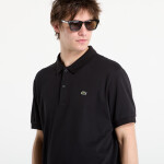 Tričko LACOSTE Short Sleeved Ribbed Collar Shirt Black 6