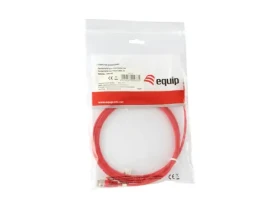 Equip Cat6a SlimFlex červená / Patch kábel / F/FTP / 2 m / LSZH / 500 MHz (606145)