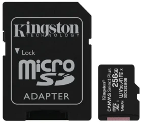 Kingston Canvas Plus microSDXC 256GB s adaptérom / UHS-I V10 / U1 / Class 10 (SDCS2/256GB)