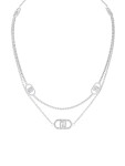 Liu Jo Fashion oceľový náhrdelník s kryštálmi LJ2902