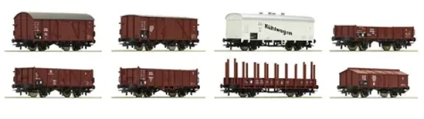 Roco 44003 8dielna súprava nákladných vozidiel DRG