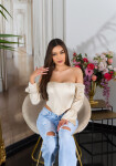 Sexy Koucla Corset Top off-shoulder Satin Look Einheitsgroesse