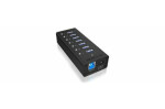 IcyBox IB-AC618 USB Hub čierna / 7x USB 3.0 (IB-AC618)