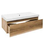 Kúpeľňová skrinka s umývadlom SAT B-WAY 99x30x45 cm dub mat BWAY100OAKU1 BWAY100OAKU1