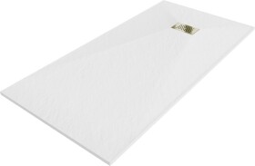 MEXEN/S - Hugo sprchová vanička SMC 180x90, biela, krytka zlatá 42109018-G