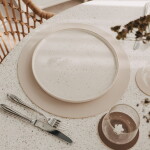 Eulenschnitt Oboustranné prostírání Bow Creme Ø 35 cm