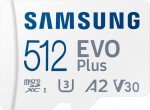 Samsung EVO Plus 2024 MicroSDXC 512 GB Class 10 UHS-I/U1 A2 V30 (MB-MC512SA/EU)