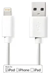 Nedis Lightning kábel 3 m biela / Dátový kábel / USB-A 2.0 (M) - Lightning 8-pin (M) / 480 Mbps (CCGB39300WT30)