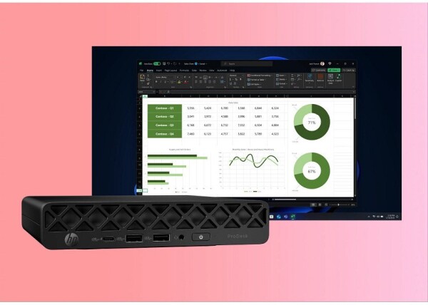 HP HP ProDesk 4 Mini G1i AI Intel Core Ultra 5 235T 16 GB DDR5-SDRAM 512 GB SSD Windows 11 Pro Mini PC AI PC Čierny