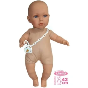 Llorens 424P BABY ENZO JULIA - realistická bábika bábätko so zvukmi a mäkkým látkovým telom - 42 cm