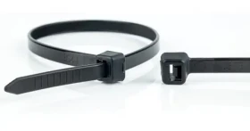 WKK 100x2,5 mm čierna / Sťahovacie pásky / plast / UV stabilný / rozoberateľné / 100 ks (11032071)