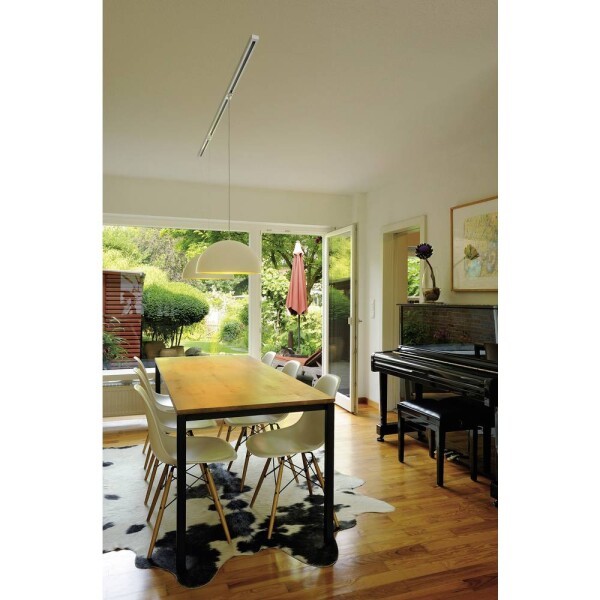 SLV Forchini M 143930 závesné svietidlo úsporná žiarovka, LED E27 40 W čierna, zlatá; 143930