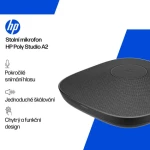 HP Poly Studio A2 čierna / Stolný mikrofón / montážna doska / 6m kábel (B22X6AA#AC3)