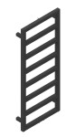 HOPA - Kúpeľňový radiátor PERTH zlatá farba - Farba radiátora - Zlatá, Rozmer radiátora - 250 × 940 mm, výkon 236 W, Typ pripojenia - Stredové 50 mm RADPER251084SP
