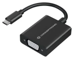 Conceptronic USB-C 3.2 na VGA čierna / Adaptér / 1920 × 1080 px / 60 Hz / 0,10 m (ABBY05B)