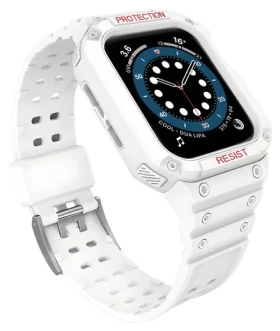 Hurtel Armored Strap 38/40/41 mm biely / Remienok s ochranným puzdrom / Apple Watch
