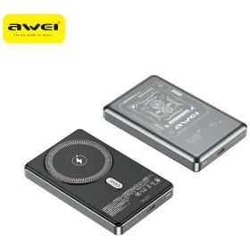 Awei PA-31 sivá / Powerbanka / MagSafe / 10000 mAh / 15 W (PA-31)