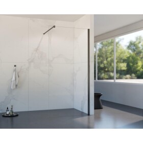 HOPA - Walk-in sprchovací kút LAGOS GRAFIT NEW 200 - Farba rámu - Grafit, Rozmer A - 150, Rozmer C - 200, Výplň - Číre bezpečnostné sklo - 8 mm BCLAGO15GCN2