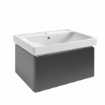 Kúpeľňová skrinka s umývadlom SAT Feel 60x30x46 cm antracit mat SATFEEL60ANTU5 SATFEEL60ANTU5