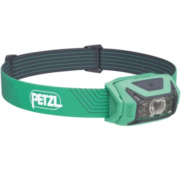Petzl Actik zelená / Čelové svietidlo / 450 lm / dosvit až 90m / 3x AAA / IPX4 (E063AA02)