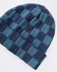 Service Works Chunky Check Beanie Navy