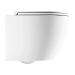 OMNIRES - Závesné WC OTTAWA SILENT POWER™ so sedadlom soft-close, 49 x 37 cm, matná biela OTTAWASPMWBM