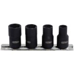 KS Tools 913.3850 Súprava nástrčkov so špirálovým profilom 3/8", 4 ks, 8-13 mm; 913.3850