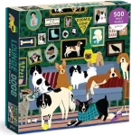 Galison Štvorcové puzzle Psy v salóniku