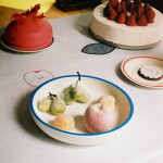 Hay Servírovacia misa Sobremesa bielo modrá 25 cm