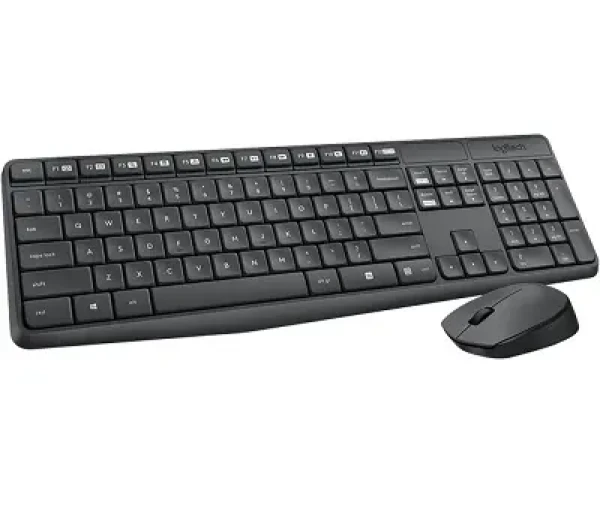 Logitech Wireless Desktop MK235 IT / Klávesnica / Myš / USB / Šedá / IT (920-007913)