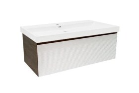 Kúpeľňová skrinka s umývadlom Naturel Monza 99x30x45 cm orech mat MONZA100WNU4 MONZA100WNU4