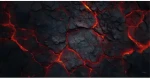 TLAMA games Herná podložka (playmat) 180 x 90 cm (6'x3') - rôzne motívy (neoprénová, obšitá, playmat) Láva (Lava)