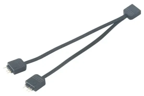 Akasa - RGB LED kábel-splitter adresovateľný 12 cm (AK-CBLD08-12BK)