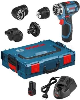 BOSCH GSR 12V-15 FC Professional / Aku vŕtací skrutkovač / 2x GBA 12V 2.0Ah (06019F6000)