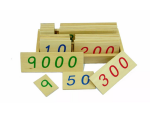Moyo Montessori Moyo Montessori Malé drevené karty s číslami 1-9000