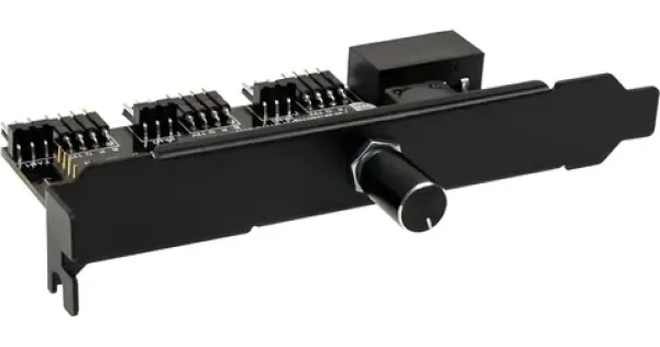 Lamptron CFM36 čierna / Kontrolér ventilátorov a LED / PCI slot (LAMP-CFM36B)