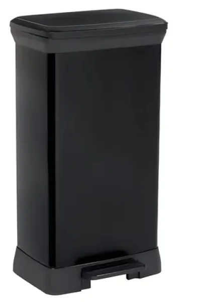 Curver Deco Bin čierna / Odpadkový kôš / 50 l / pedálové otváranie (187178)