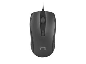 Natec Hoopoe 2 čierna / Drôtová optická myš / 1600 DPI / USB-A / 4 tlačidlá (NMY-1798)