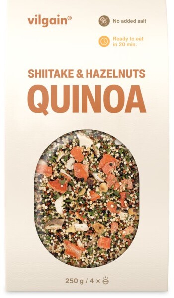 Vilgain Quinoa s shiitake a lieskovými orieškami – 250 g