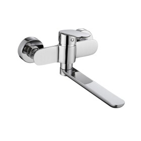 MEREO Mereo Drezová nástenná batéria, Viana, 150 mm, s ramienkom plochým rovným 200 mm, chróm CBE30201