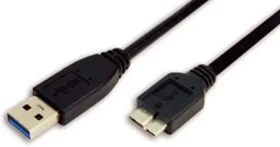 LogiLink Micro USB-B čierna / Kábel USB 3.0 / USB-A (M) - Micro-USB B (M) / 1 m / 5 Gbit/s (CU0026)
